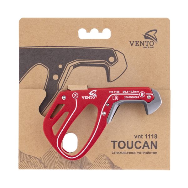  Страховочное устройство Венто "Toucan" красный в Краснодаре  