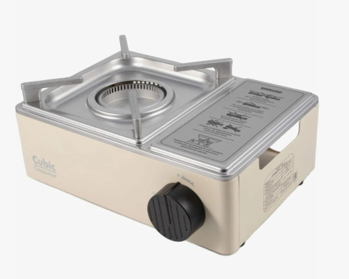 Плита наст.газовая Следопыт Premium-CUBIC PF-GST-N19 в Краснодаре Плита наст.газовая Следопыт Premium-CUBIC PF-GST-N19