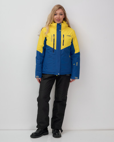 Костюм горнолыжный 02815J желтый  в Краснодаре