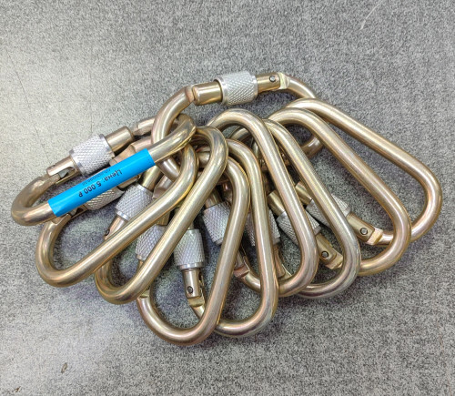  Карабины Ринг сталь овал (keylock) 3000 (10шт) в Краснодаре  