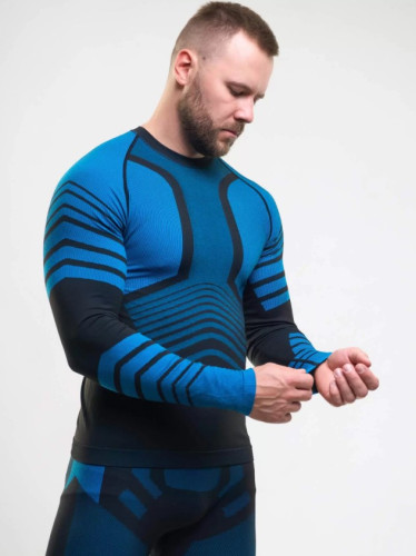 Комплект термобелья X-Line Sport мужской черный с синим NEW в Краснодаре