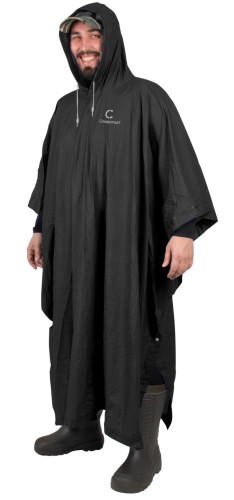 Плащ-дождевик Следопыт плотный PVC 125х133см черный