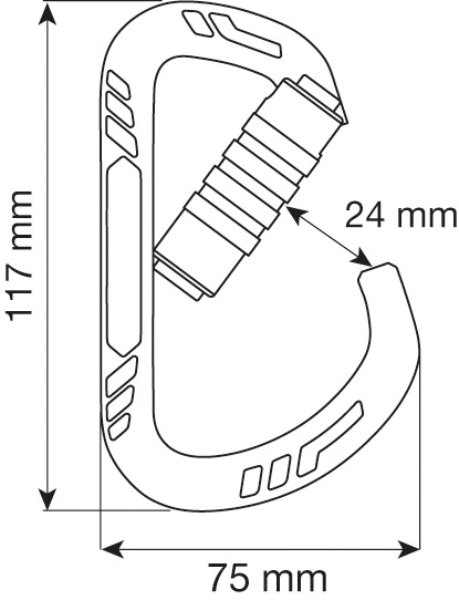  Карабин Camp GUIDE XL 3LOCK - Blue в Краснодаре  