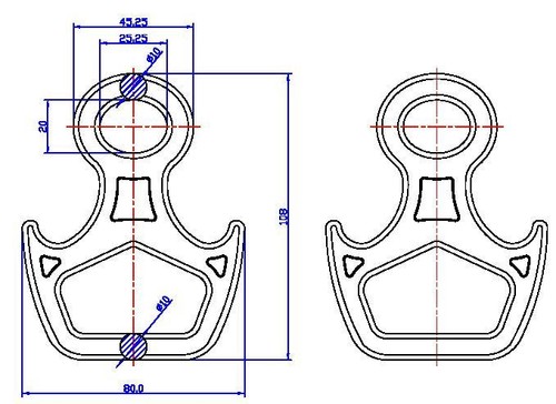  Спусковое устройство Вертикаль 8 рогатая малая дюраль в Краснодаре  