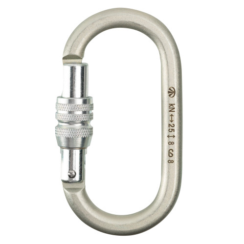  Карабин Вертикаль овал стальной Люкс с муфтой (кейлок) в Краснодаре  