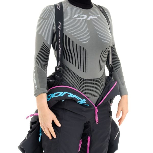 Комбинезон сноубордический Dragonfly Premium Woman Black-Pink 2023 в Краснодаре