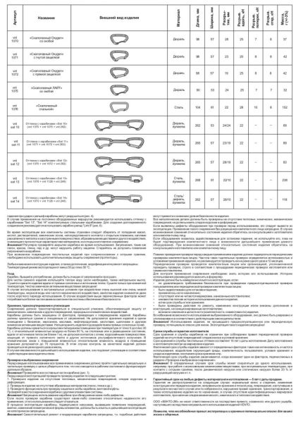  Карабин Венто Light со скобой зеленый  в Краснодаре  