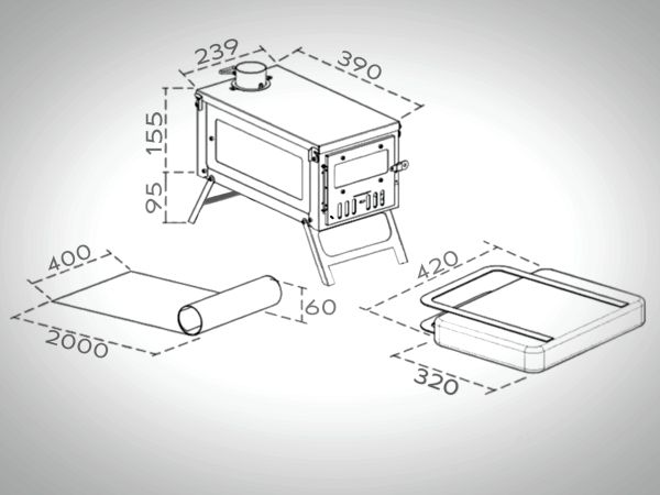 Печь туристическая Леший в Краснодаре Печь туристическая Леший