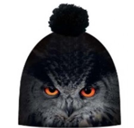 Шапка Hauer Black OWL с помпоном в Краснодаре