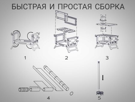 Печь туристическая Леший (без баллона)