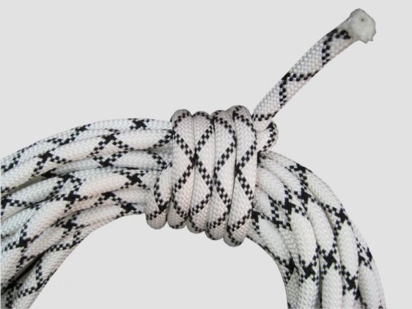  Веревка Шнур статика д.10 мм.48 пр.аб белый в Краснодаре  