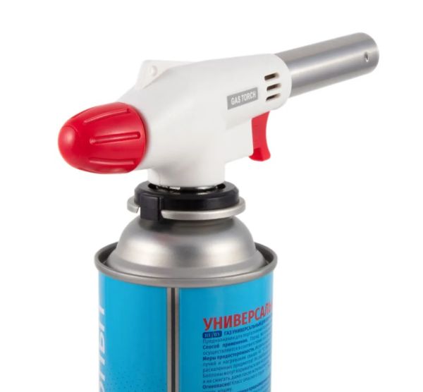 Горелка газовая RUNIS белая пьезо.цанг.4-041 в Краснодаре Горелка газовая RUNIS белая пьезо.цанг.4-041