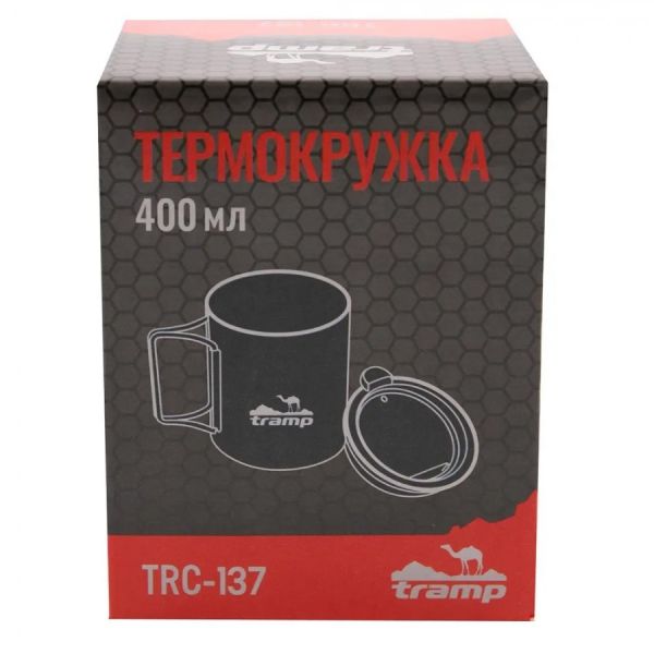Термокружка Tramp со складными ручками и поилкой 400 мл TRC-137