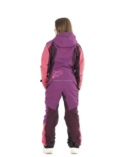 Комбинезон сноубордический Dragonfly Premium Woman Purple&Brown в Краснодаре