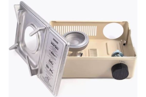 Плита наст.газовая Следопыт Premium-CUBIC PF-GST-N19 в Краснодаре Плита наст.газовая Следопыт Premium-CUBIC PF-GST-N19