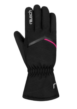 Перчатки Reusch Marisa W Black/White/Pink Glo в Краснодаре