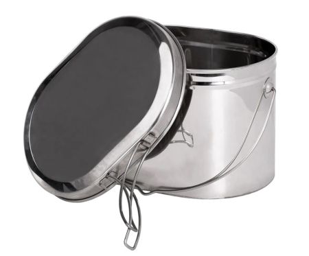 Котел Роза Ветров 9,5л.низкий нерж.крышка с ручками