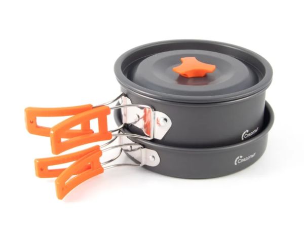 Набор посуды Следопыт-Travel,на 3-4 персоны,анодир.алюм.,в чехле