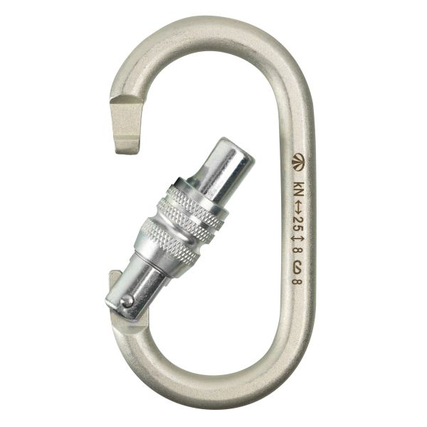  Карабин Вертикаль овал стальной Люкс с муфтой (кейлок) в Краснодаре  