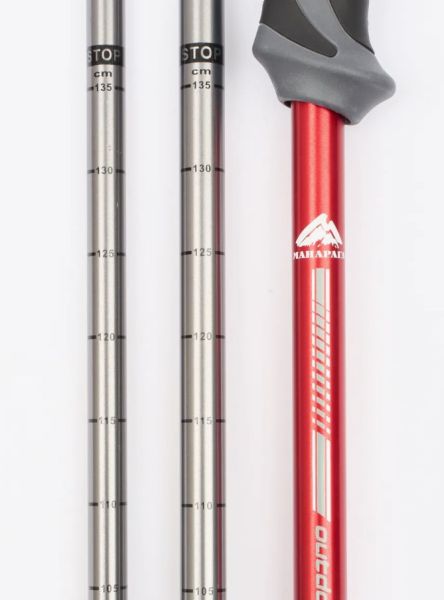 Палки треккинговые Манарага Alpine красные в Краснодаре Палки треккинговые Манарага Alpine красные