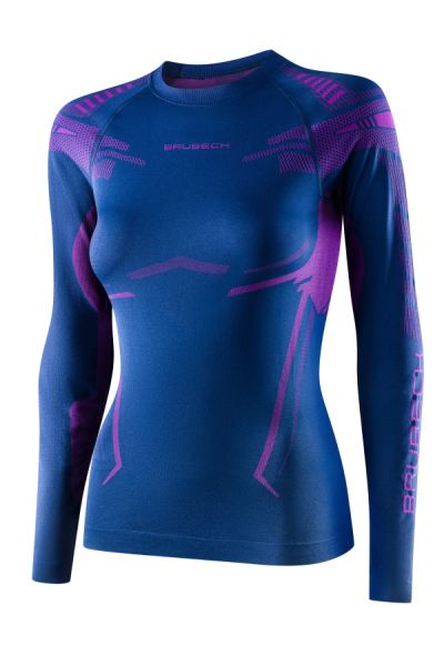 Футболка Brubeck DRY W LS1569W черный/фуксия в Краснодаре