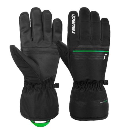Перчатки Reusch Snow King Black/Neon Green в Краснодаре