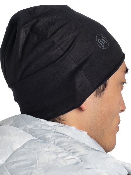 Шапка Buff Polar&Ecostretch Solid Black в Краснодаре