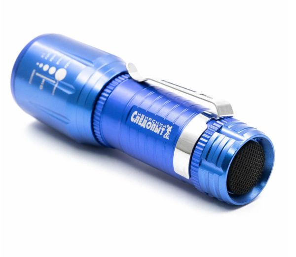 Фонарь ручной Следопыт-Вега с зажимом 1L,zoom 3хААA